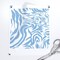 Cornflower Blue Nautical Abstract Lines Ocean Waves Coastal Pastel Pale Custom Removable Wallpaper by Spoonflower Peel & Stick Wallpaper 2FT Wide
